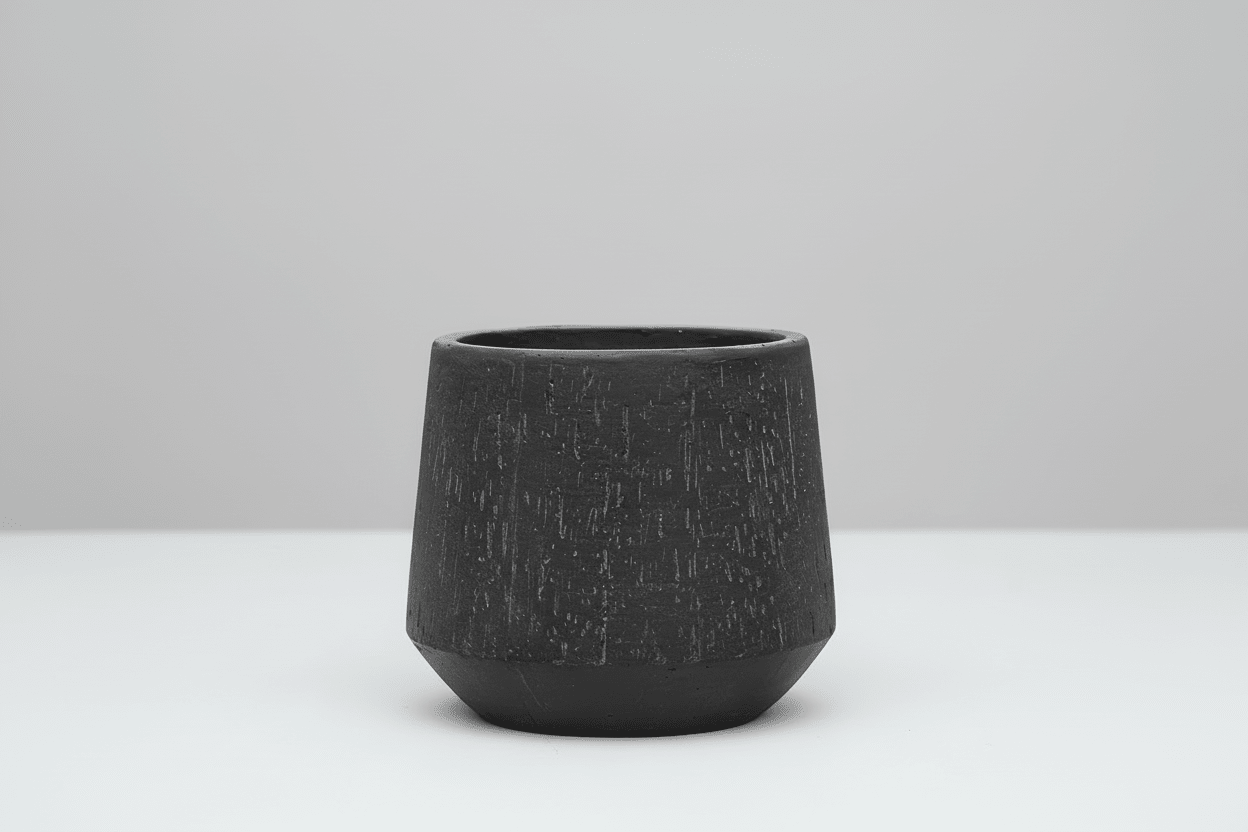 Anthracite Plant Pot (Rain Drop) Large - Plant Store