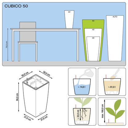 Lechuza Cubico Plant Containers
