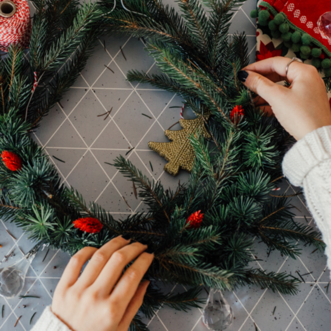 Feeling Festive with DIY Christmas Wreath Making