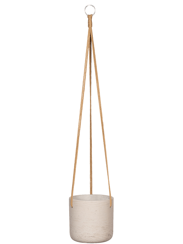 Small Hanging Clay Pot -  Grey