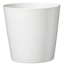 White Ceramic Plant Pot (For small plants)
