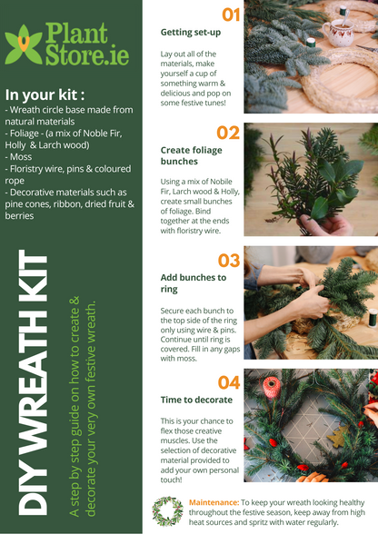 DIY Deluxe Christmas Wreath Kit