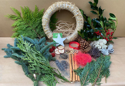 DIY Deluxe Christmas Wreath Kit